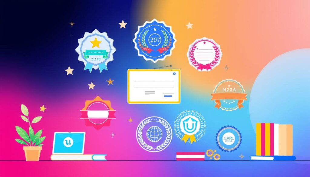 Digital badges and certificates