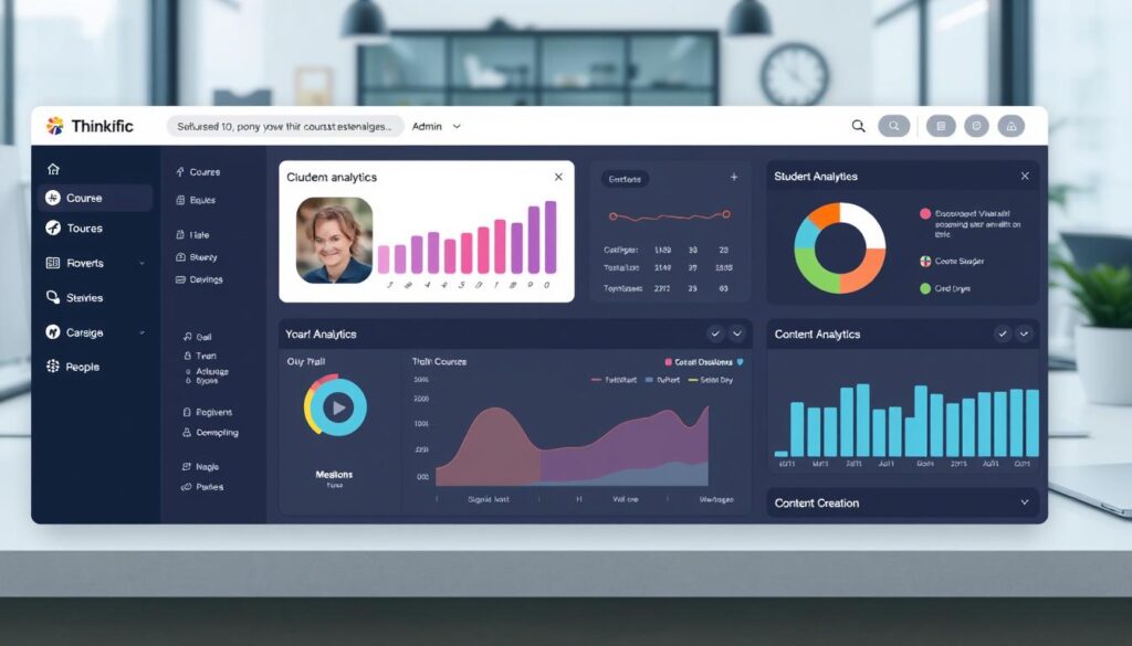 Thinkific admin dashboard